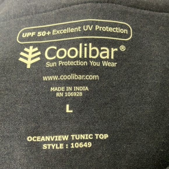 Coolibar UV protection UPF 50 shirt Size: L PINK & BLUE Available - Picture 5 of 5